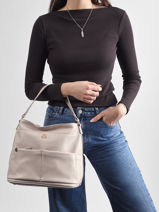 Schoudertas Soft Lulu castagnette Roze soft AISSAM-vue-porte